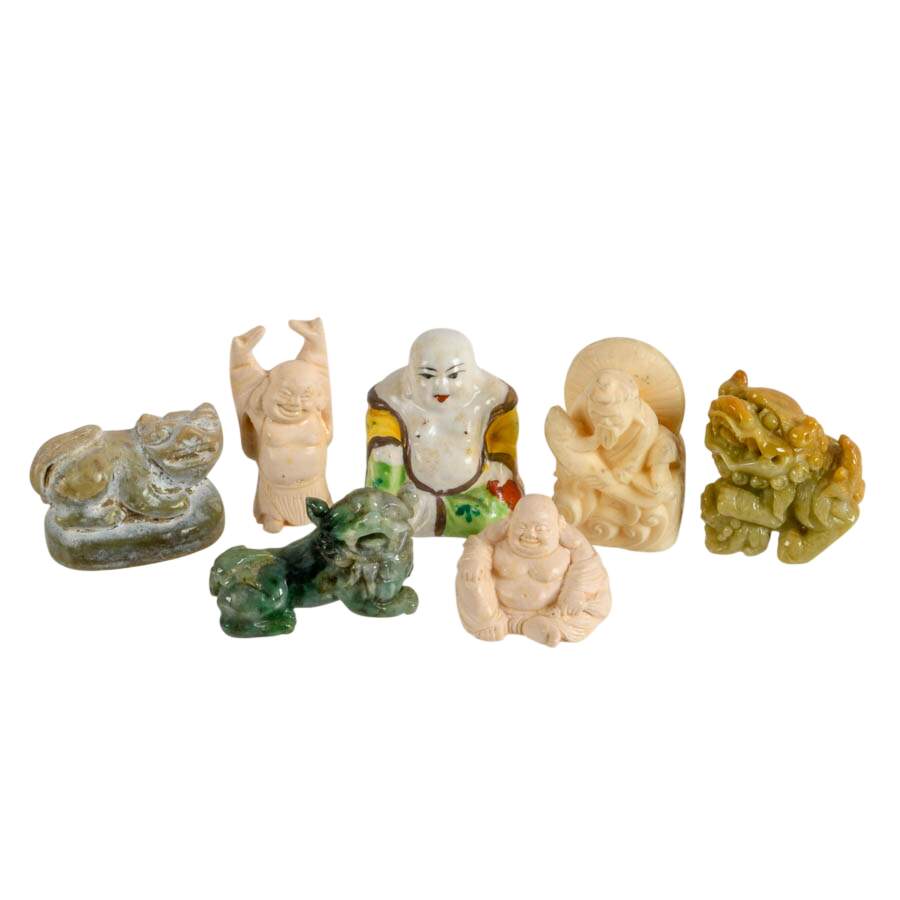 Grouping of Chinese Folk Animals, Figures, and Buddha-1