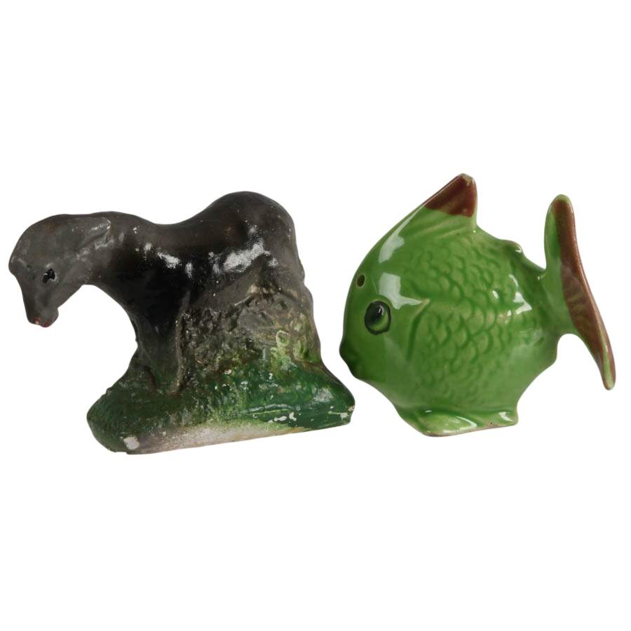 Collection of Porcelain and Stone Figures-9