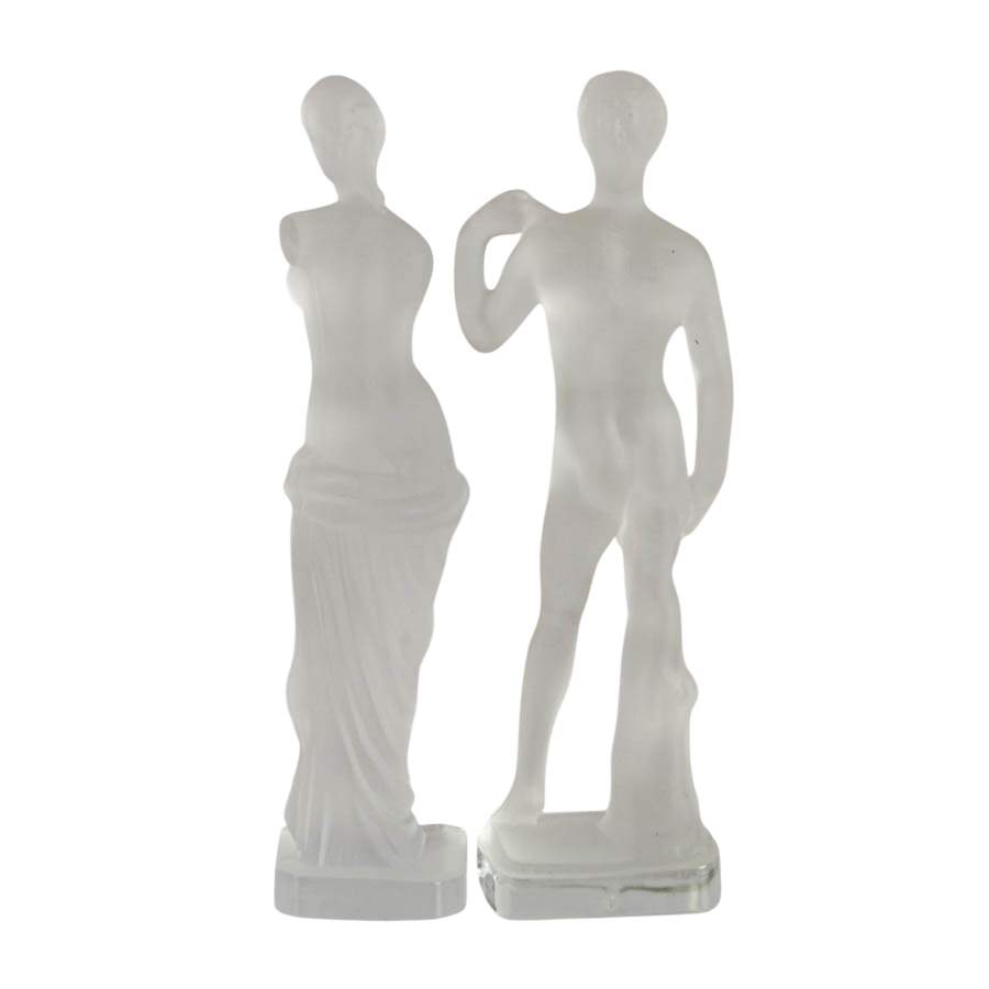 Pair of Classical Greek Figurines After Lalique-4