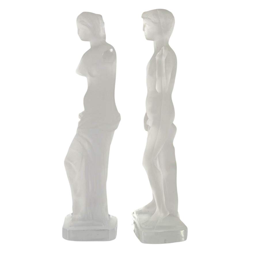 Pair of Classical Greek Figurines After Lalique-3
