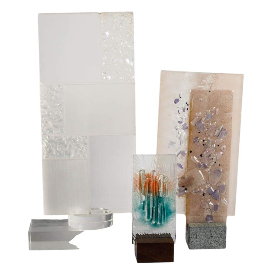 Collection of Glass and Acrylic Mid-Century Modern Sculptures-1