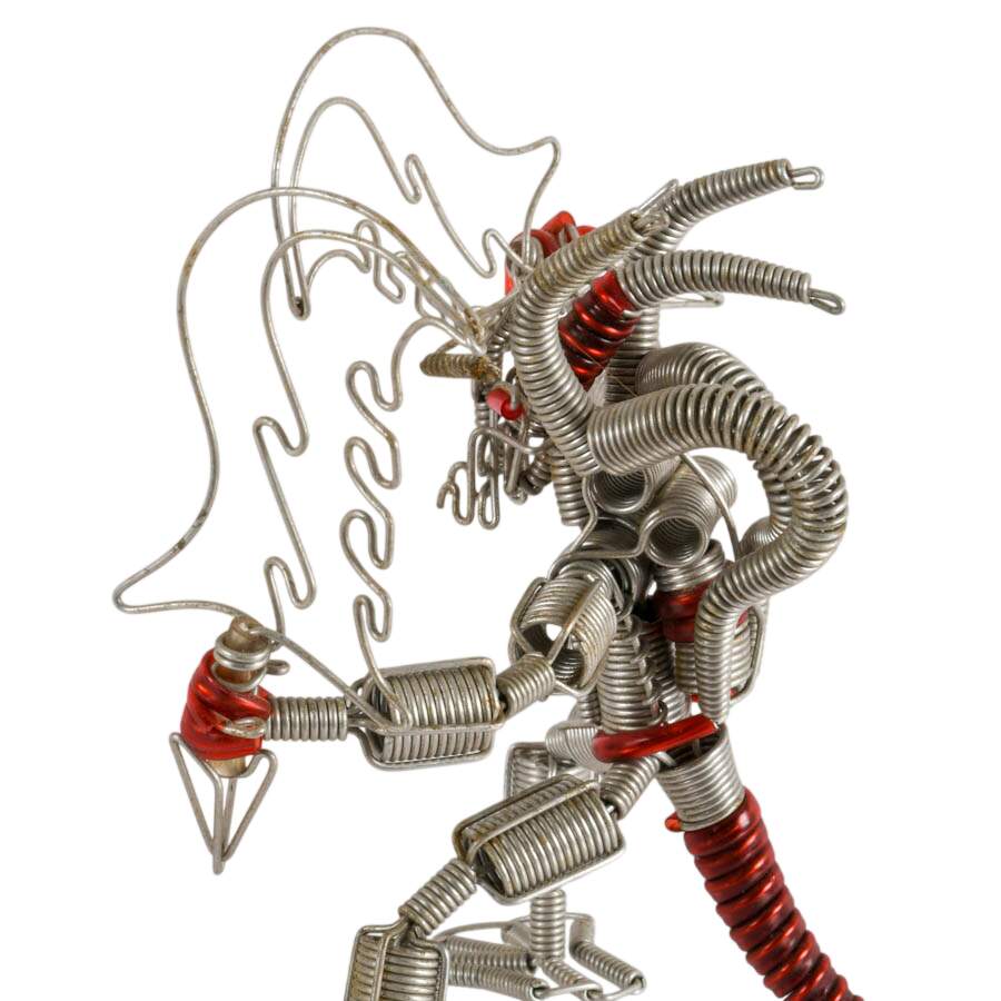 Pair of Hand-Made Wire Creatures-10