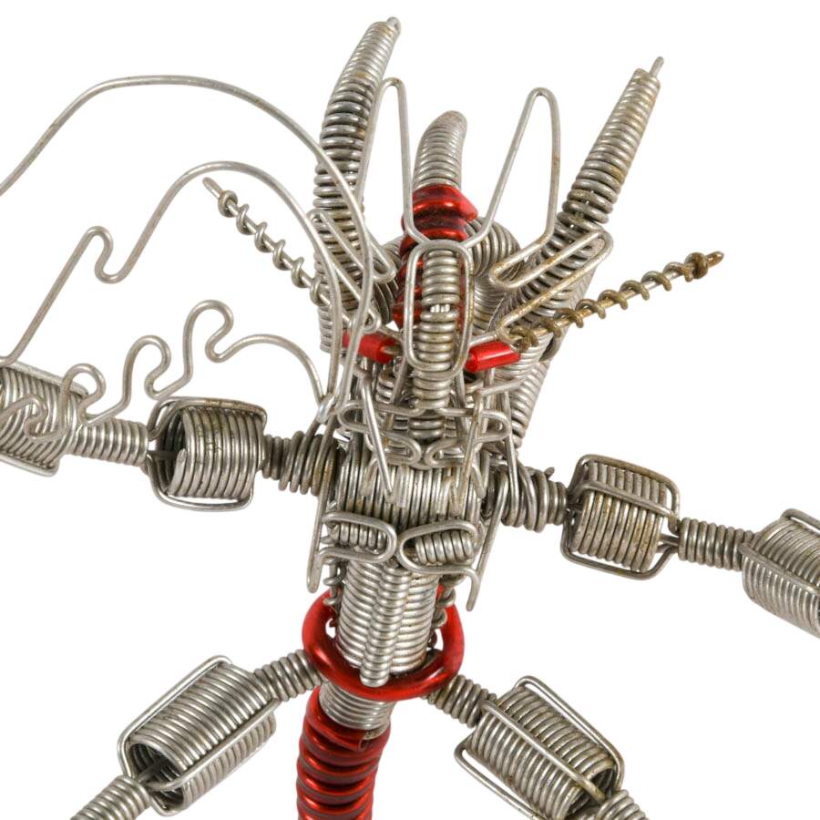 Pair of Hand-Made Wire Creatures-9