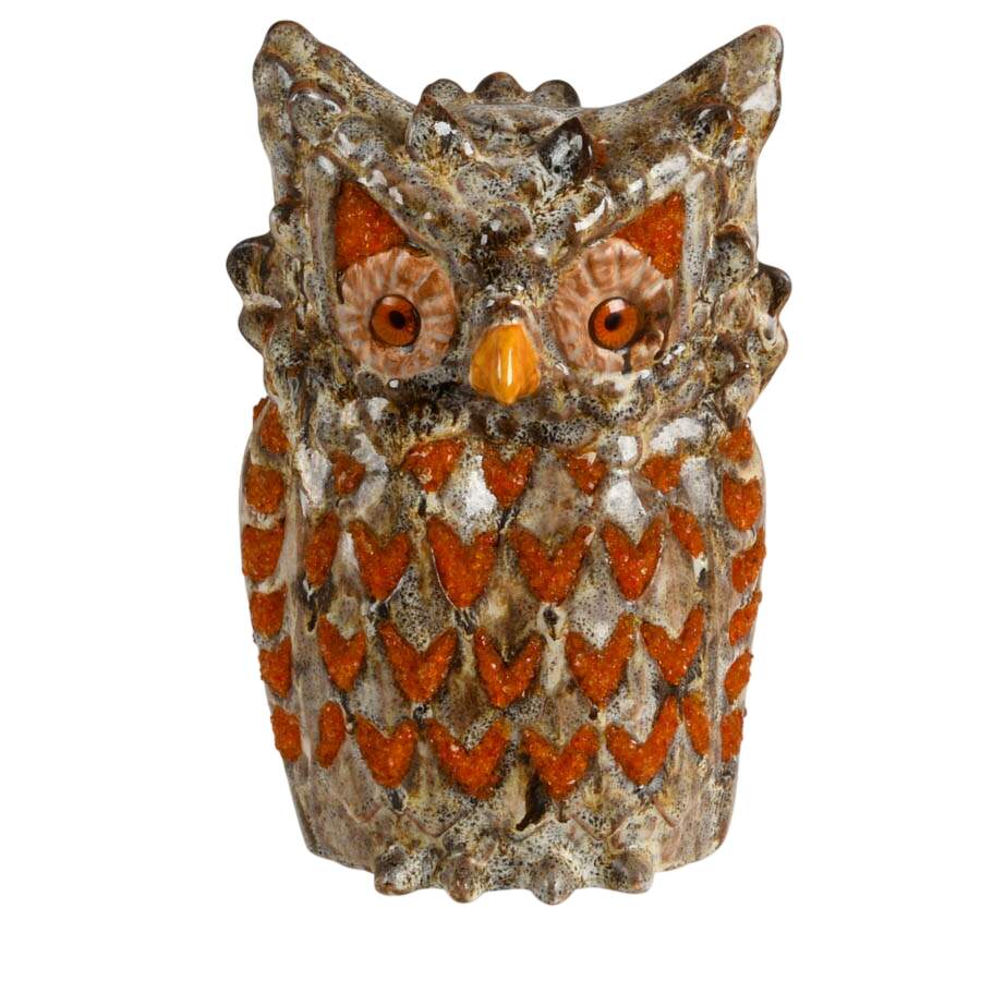 Decorative Ceramic Owl Figurine-1