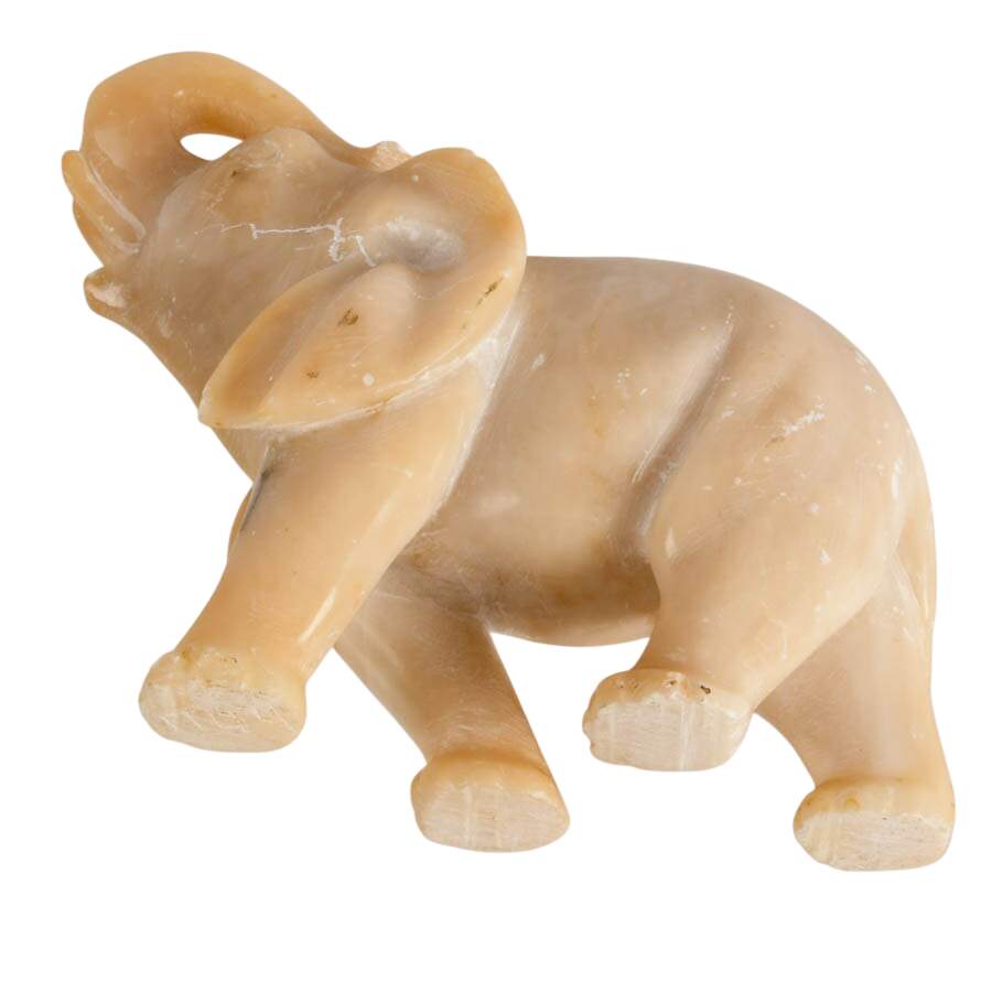 Alabaster Carved Elephant-8