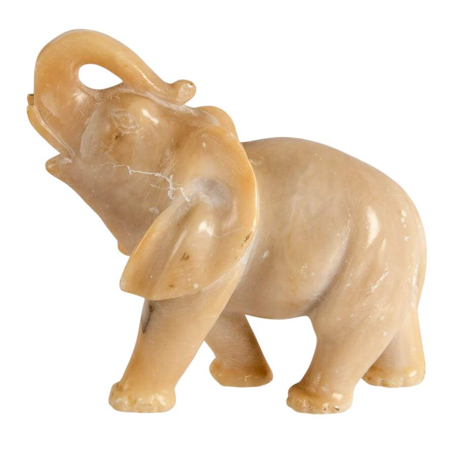 Alabaster Carved Elephant-1