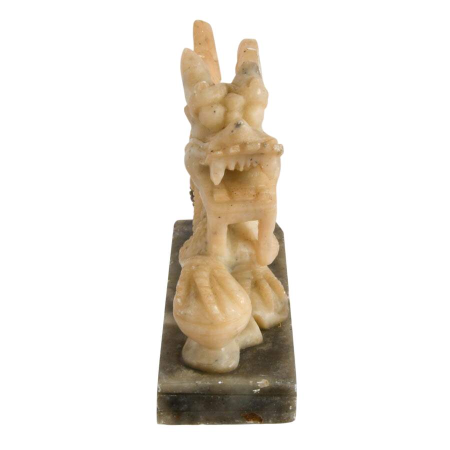 Chinese Hand-Carved Soapstone Dragon-7