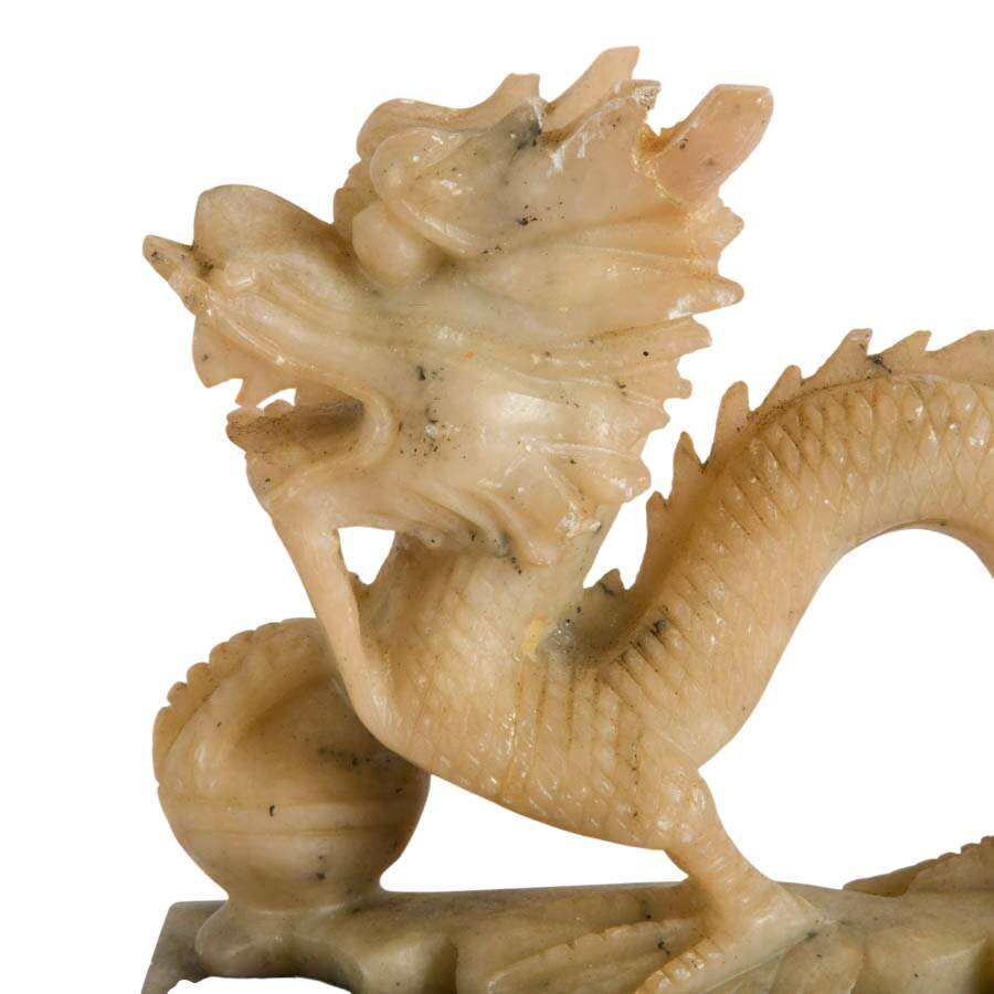 Chinese Hand-Carved Soapstone Dragon-2