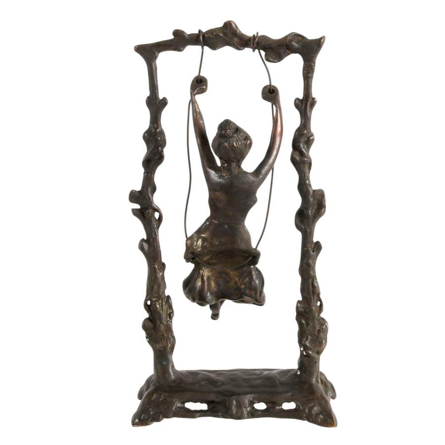 Art Nouveau Girl on a Swing After Auguste Moreau-5