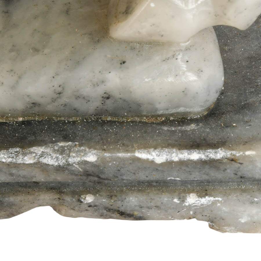 Pair of Carved Marble Horses-9