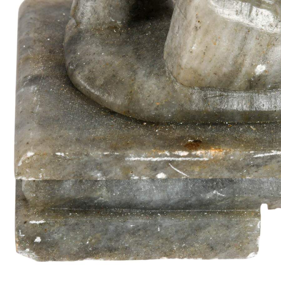 Pair of Carved Marble Horses-7