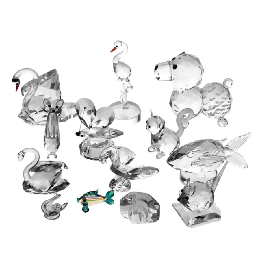 Thirteen-Piece Crystal Animal Menagerie Collection-1