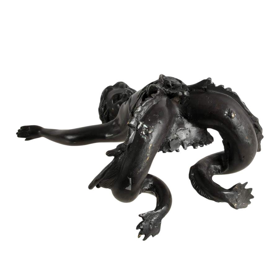 Single Bronze Putti Di Mare Figure-12