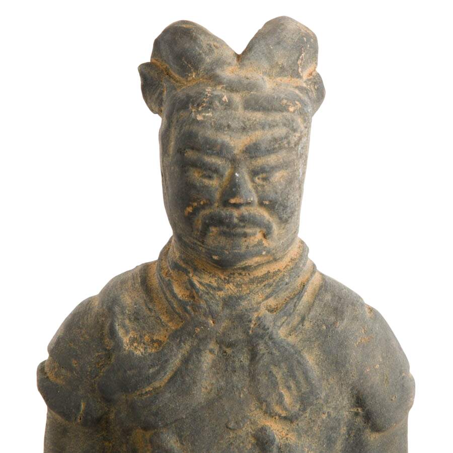 Chinese Terracotta Warrior Reproduction Statue on Base-2