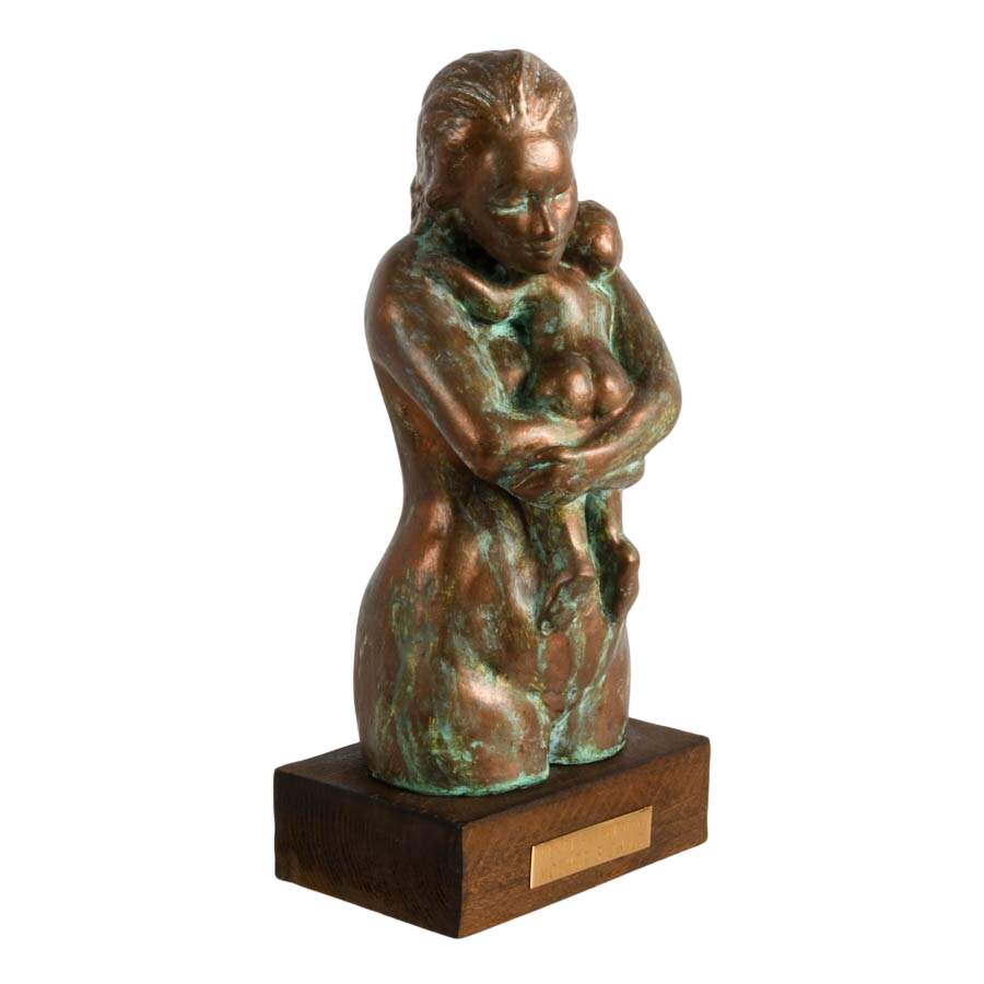 "Mother and Child" Resin Sculpture by Pearl Pitterman-8