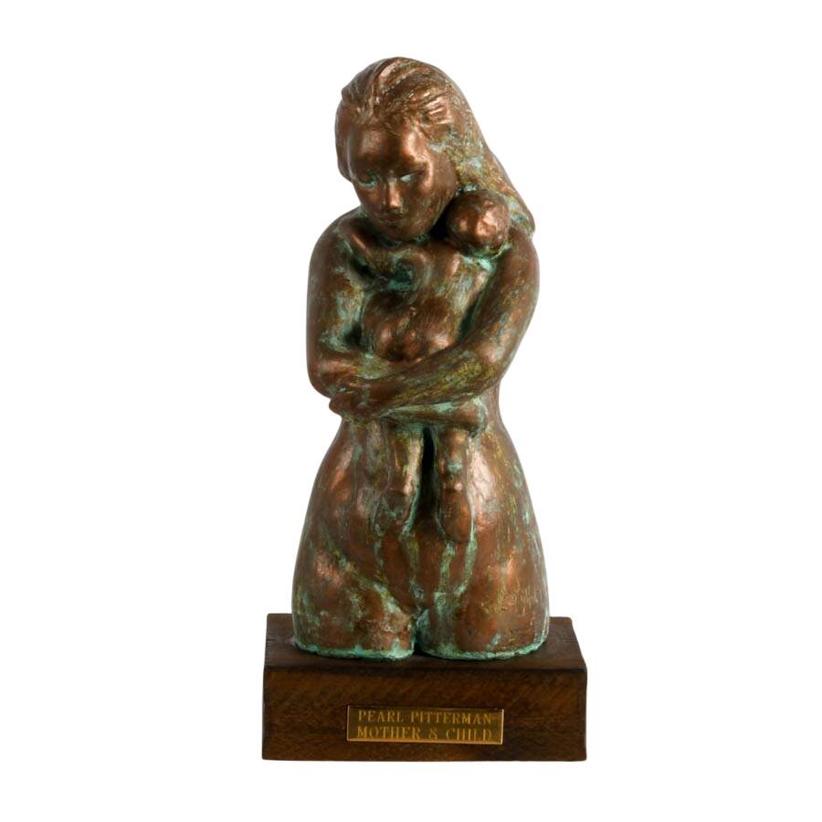 "Mother and Child" Resin Sculpture by Pearl Pitterman-1