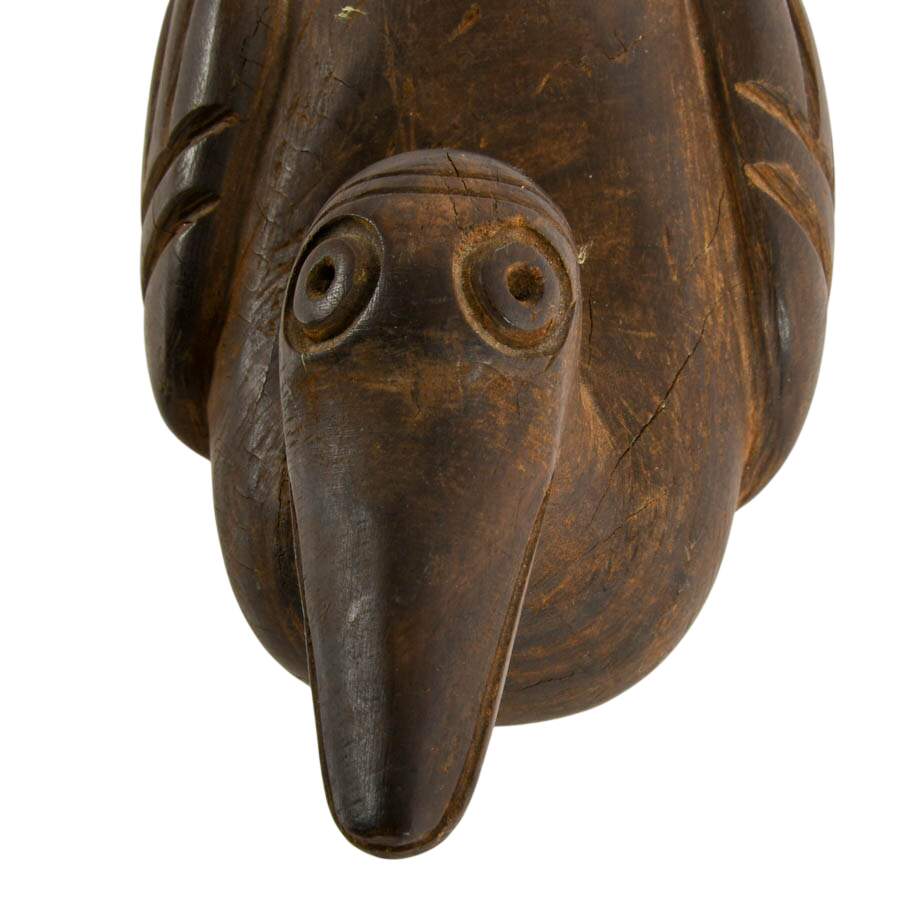 Scandinavian Hand-Carved Ironwood Duck-6