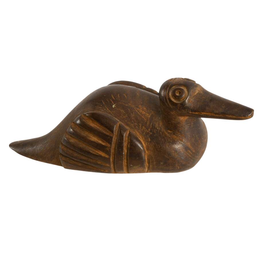 Scandinavian Hand-Carved Ironwood Duck-5