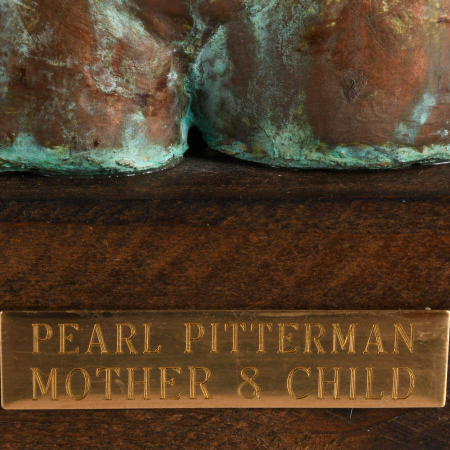 "Mother and Child" Resin Sculpture by Pearl Pitterman-2