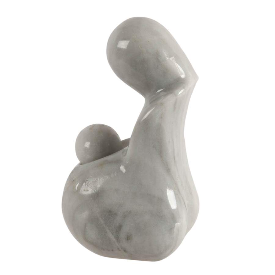 Abstract-Style Hand-Carved Marble Sculpture-3
