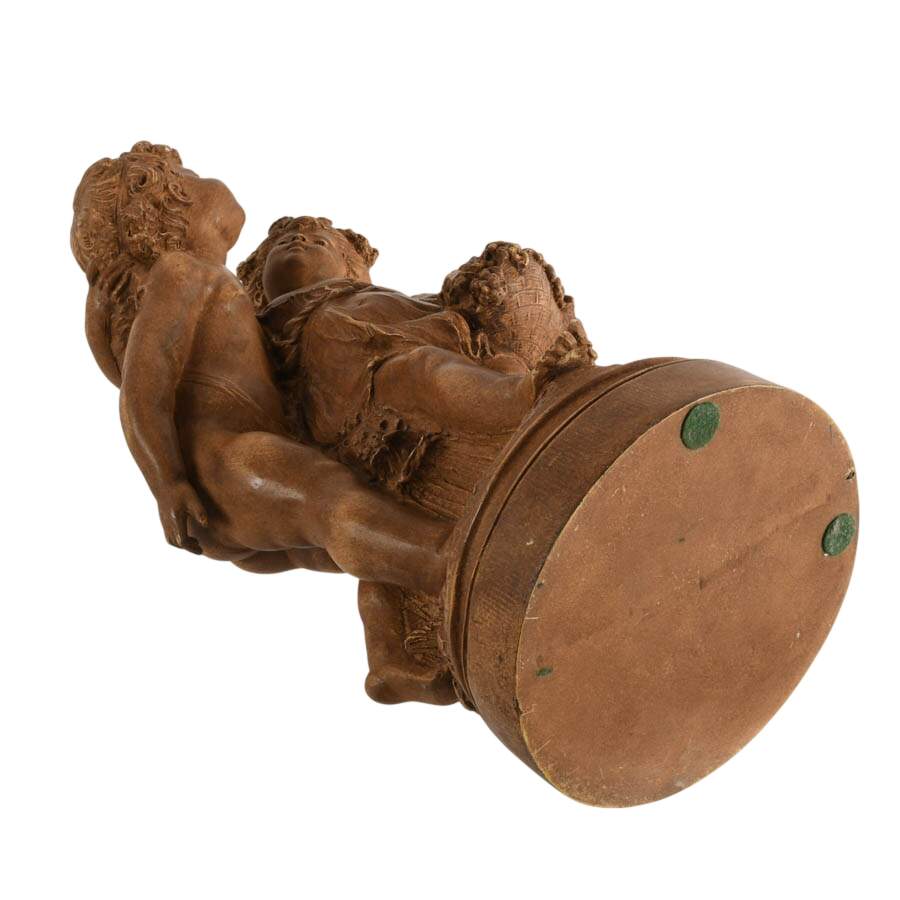 Classical Italian-Style Putti Statue Detailed Resin Home Décor-10