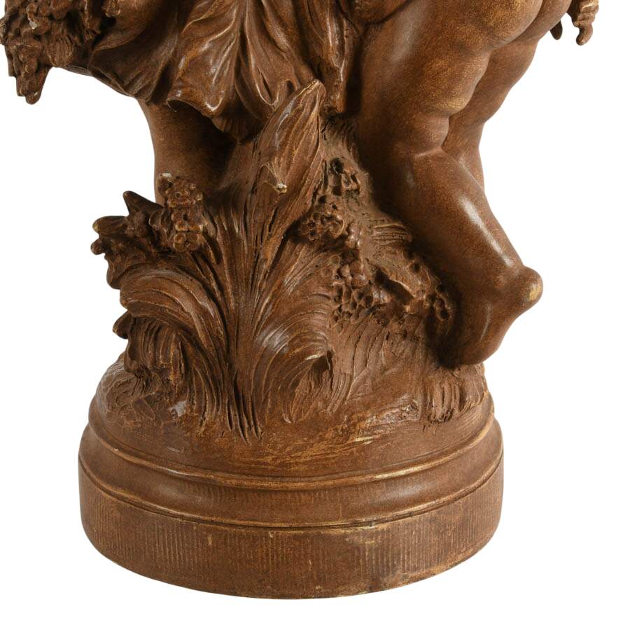 Classical Italian-Style Putti Statue Detailed Resin Home Décor-8