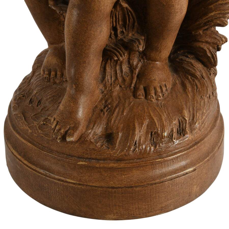 Classical Italian-Style Putti Statue Detailed Resin Home Décor-7