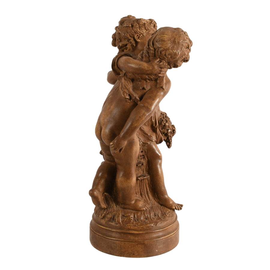 Classical Italian-Style Putti Statue Detailed Resin Home Décor-6
