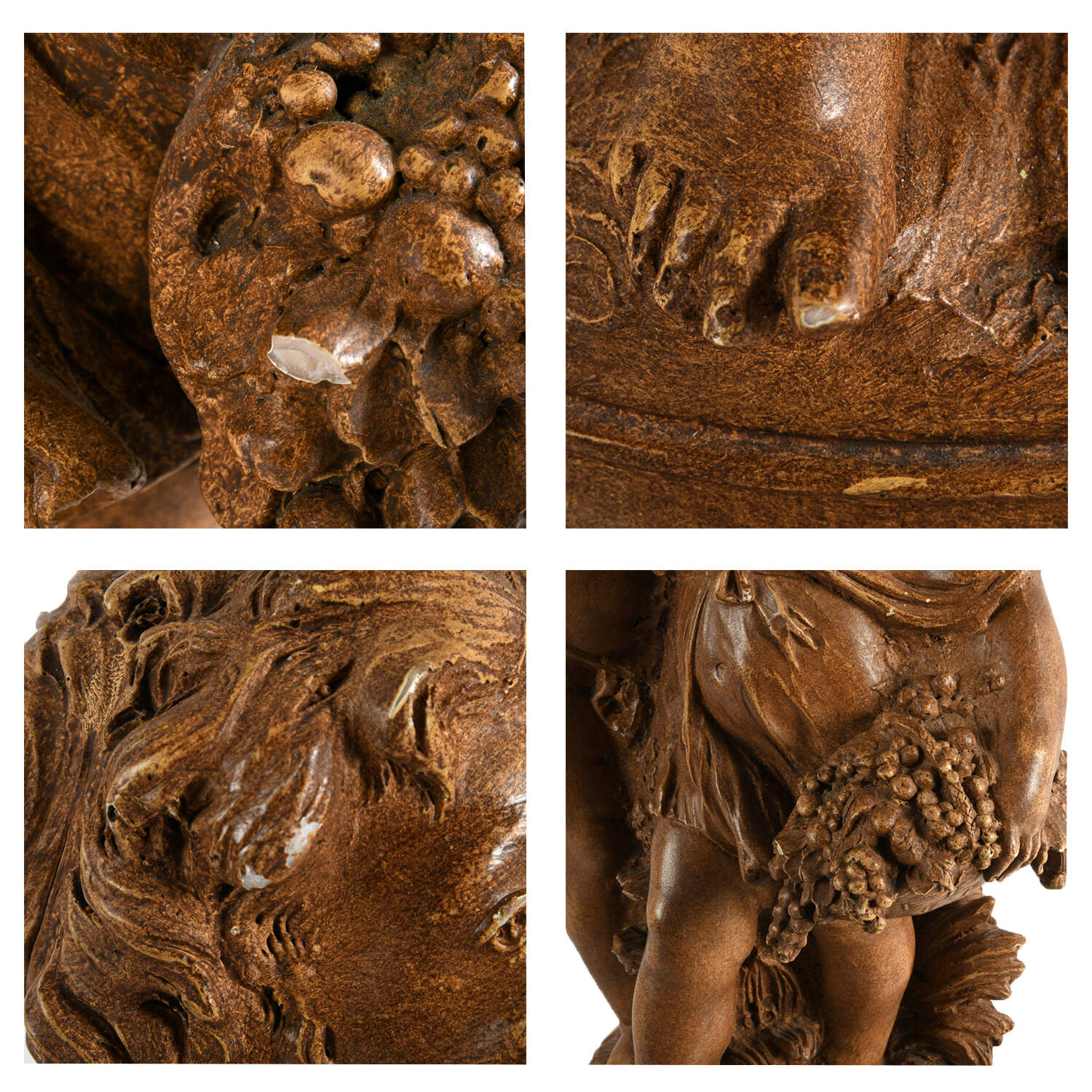 Classical Italian-Style Putti Statue Detailed Resin Home Décor-5