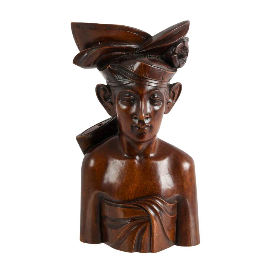 Carved Hardwood Balinese Klungkung Figure-1