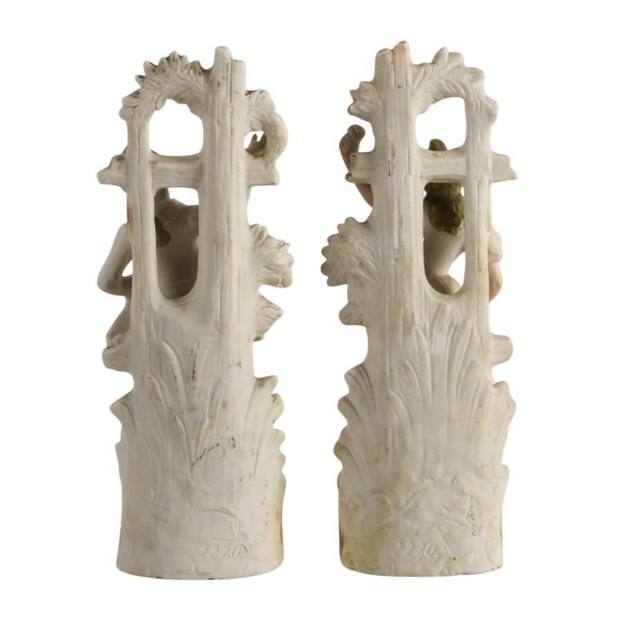 Pair of Antique German Bisque Figures-3