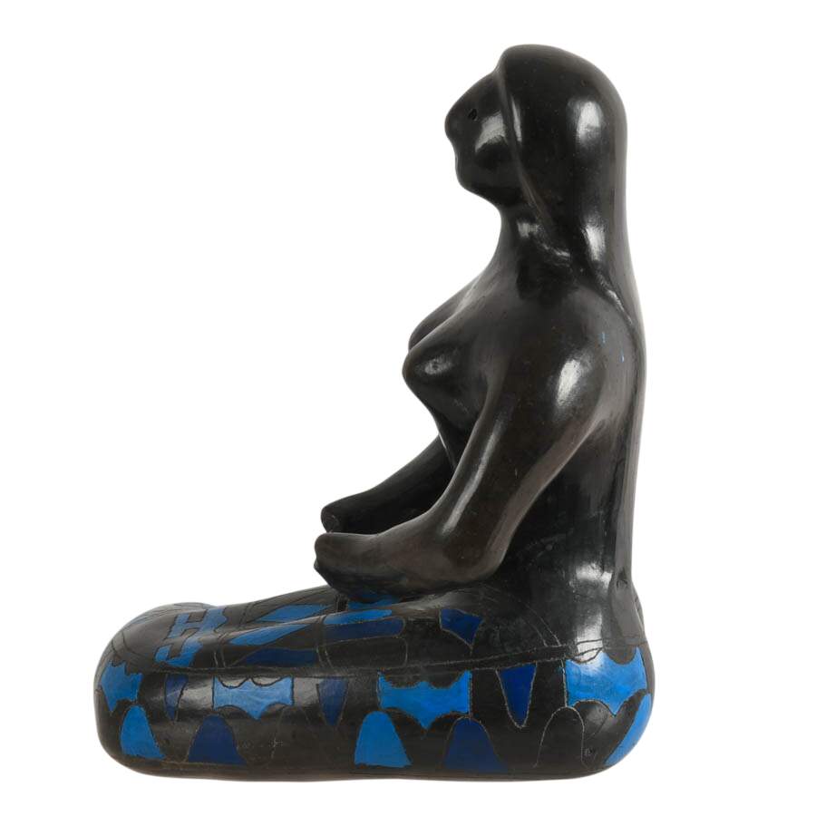 Manuel Felguérez Barra Abstract Geometric Pottery Mermaid Statue-6