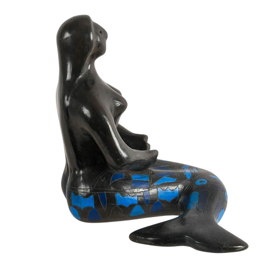 Manuel Felguérez Barra Abstract Geometric Pottery Mermaid Statue-4