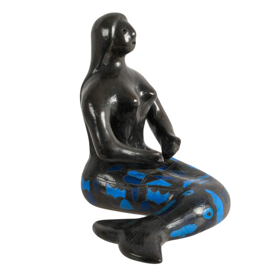 Manuel Felguérez Barra Abstract Geometric Pottery Mermaid Statue-3