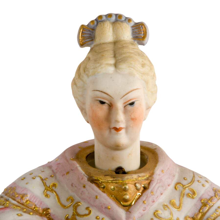 Pair of Hand-Painted Ardalt Japan Bisque Porcelain "Nodder" Figures-8