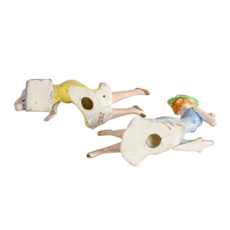 Pair of Bathing Beauties Porcelain Lady Figures-9