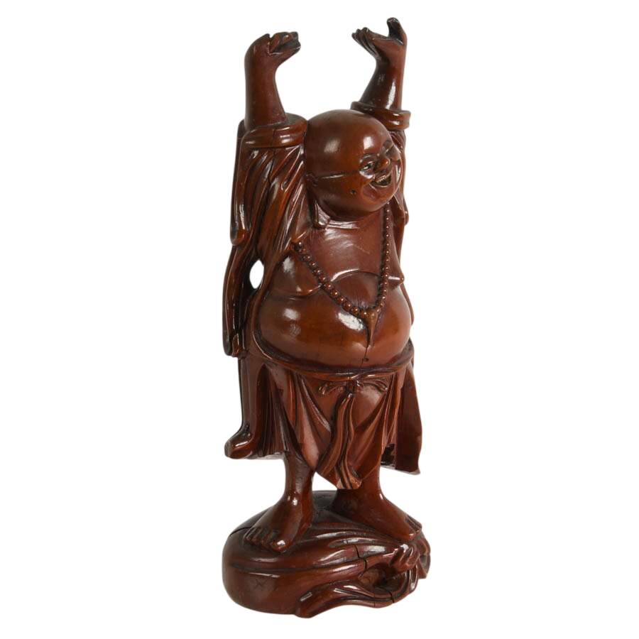 Hand-Carved Rosewood Buddha Statue-10