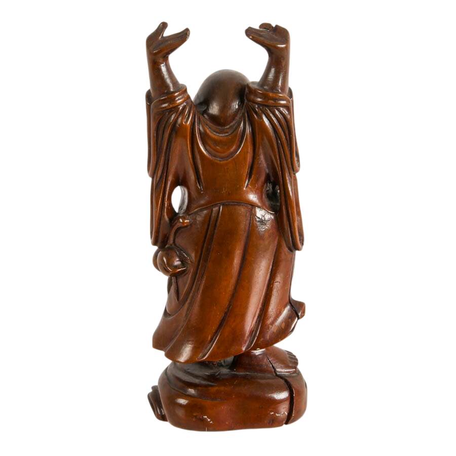 Hand-Carved Rosewood Buddha Statue-8