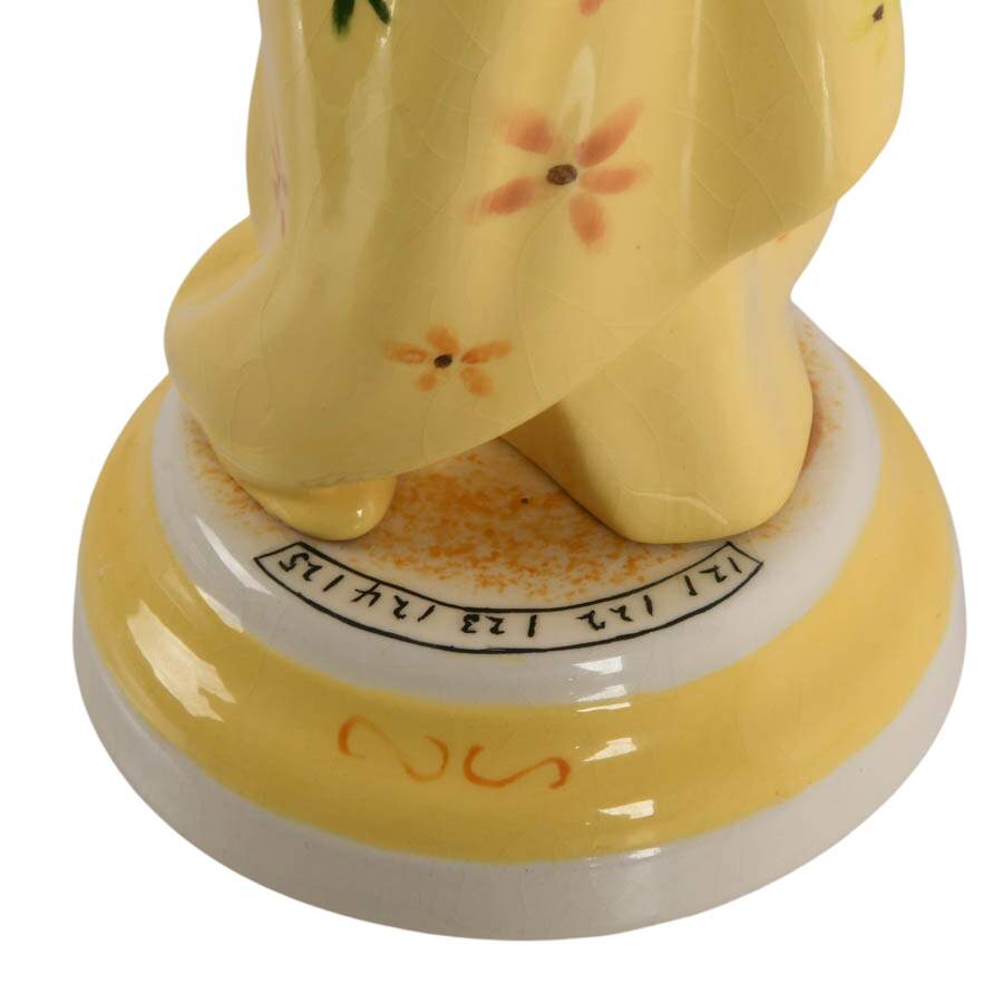 Signed Ruth Auctien Counting Game Porcelain Figurine-3