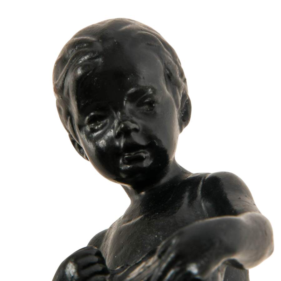 Soviet Kasli Co. "The Embroiderer" Cast Iron Statuette-9