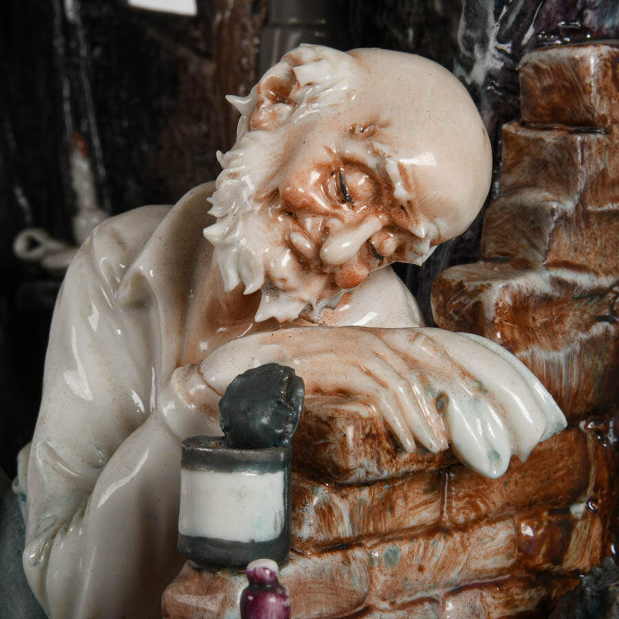 Signed Creazioni Cedraschi Porcelain Hobo Figurine-6