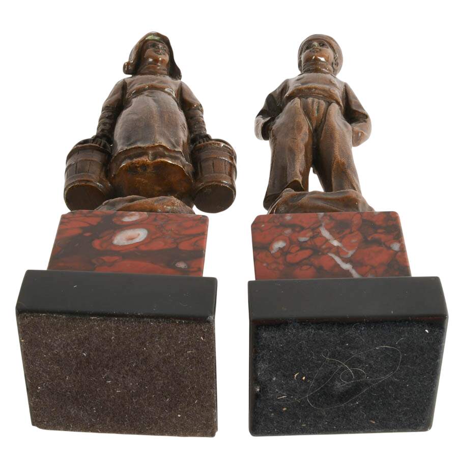 Pair of Victor Heinrich Seifert Dutch Sibling Statuettes-5