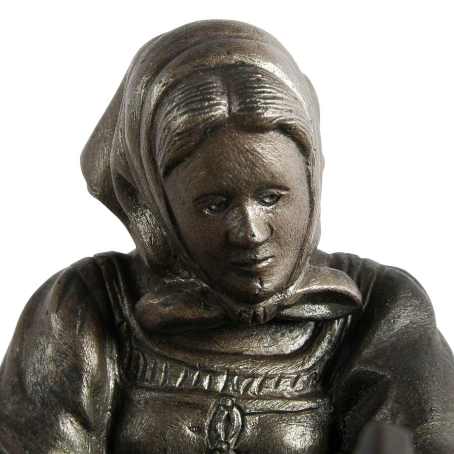 Antique Peasant Woman on Horse in the Style of Nikolai Ivanovich Lieberich-3