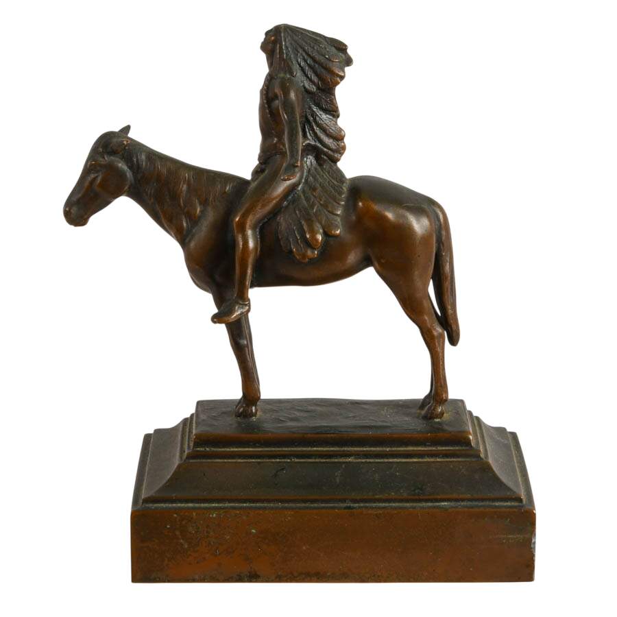 Antique "Appeal to the Great Spirit" Bronze After Cyrus Edwin Dallin-4