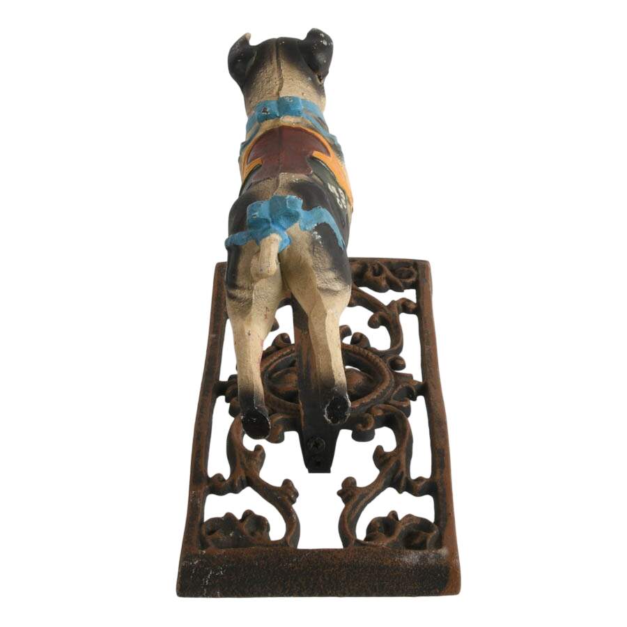 French Cochon-Style Cast Iron Carousel Pig-4