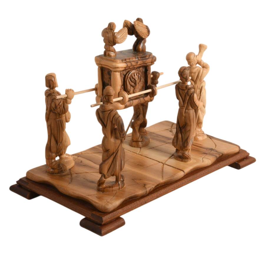Hand-Crafted Olive Wood Art of the Covenant by Morris & Theresa Cerullo-5