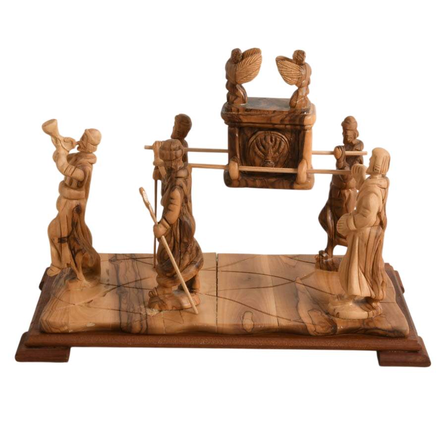 Hand-Crafted Olive Wood Art of the Covenant by Morris & Theresa Cerullo-3