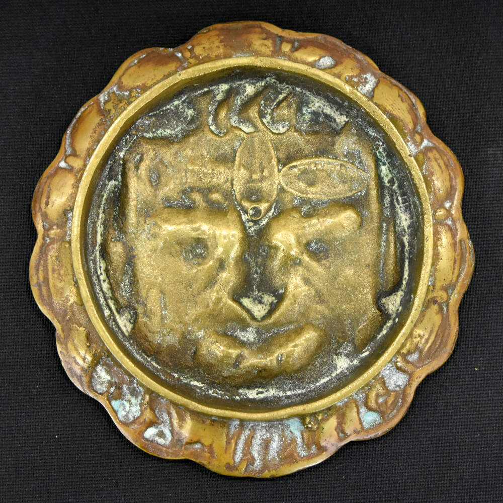 Antique Devil's Face Tabletop Ashtray-4