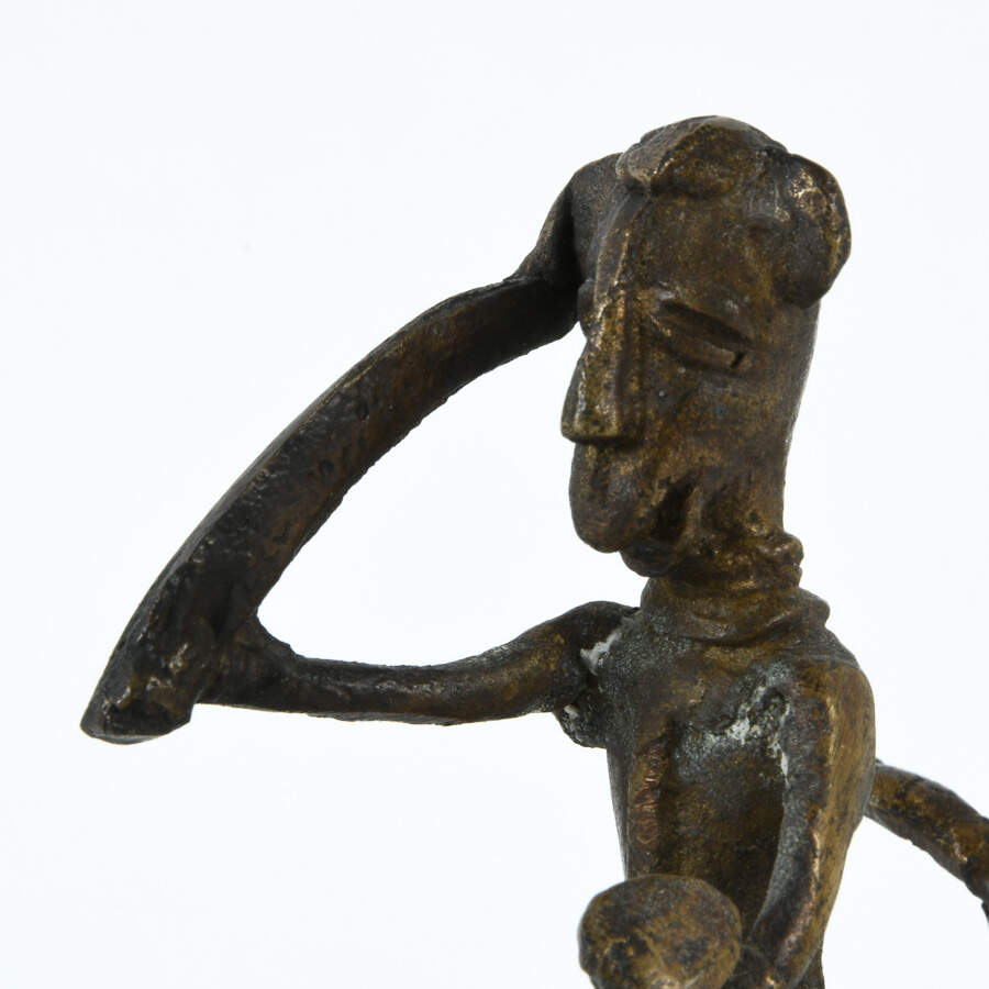 Anthropomorphic Animals Ride a Horse Metal Figure-5