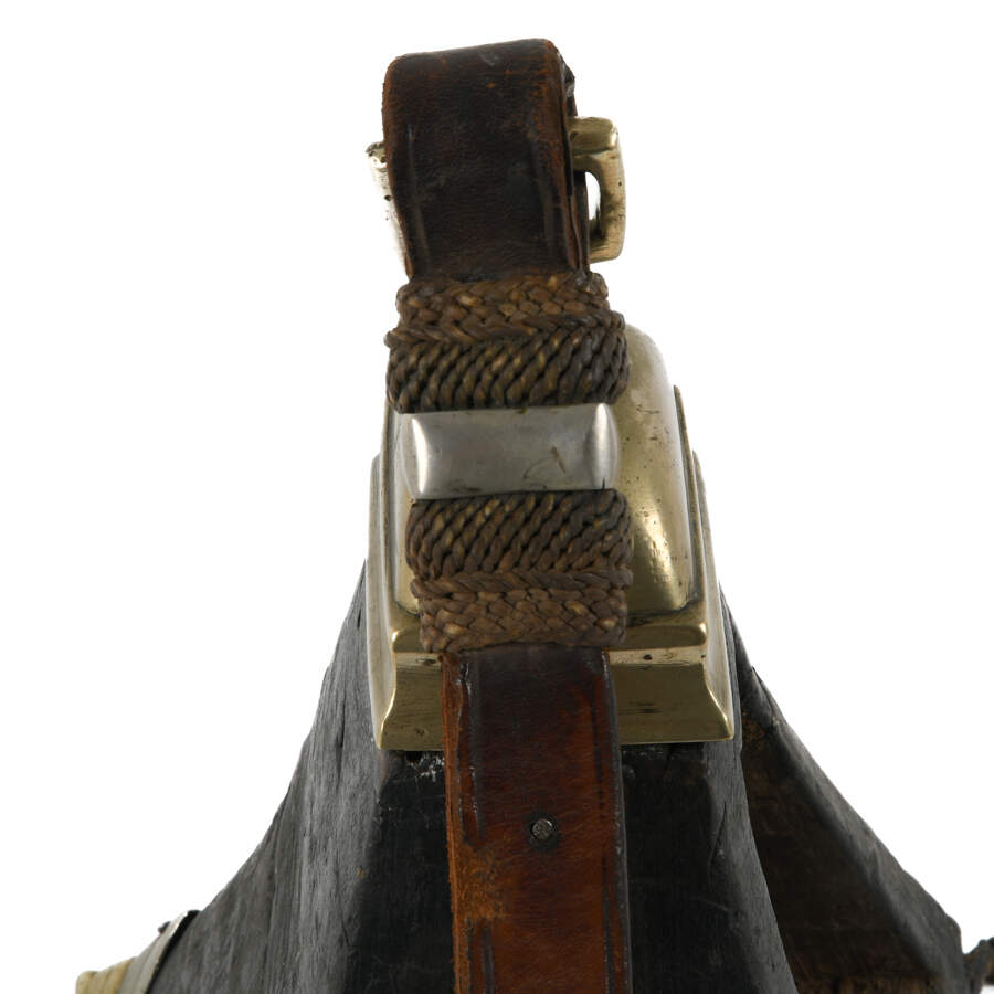 Antique Pair of Leather South American Gaucho Stirrups-6